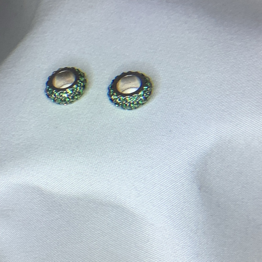 Brighton Green Glitter Spacers